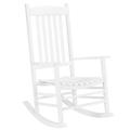 IVV Wooden Rocking chair Porch Rocker White Outdoor Traditional Indoor