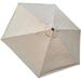 DECOR 7.5 Ft 6 Ribs Replacement STRONG & THICK Patio Umbrella Canopy Cover (Canopy Only) - TAUPE