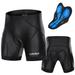 Lixada Men Bike Padded Shorts Black/Red/Grey/Blue Options 3D Foam Padding for Hipbone Protection