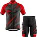 LongDistance Riding Comfort Lixada Men Cycling Jersey Breathable Bike Shirt Padded Shorts