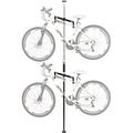 Outdoor Bike-Stand-5 Double Vertical Sto Hanger Rack 2 Bikes