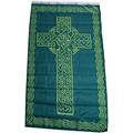 Irish Celtic Cross Flag 3x5 Ireland Christian Catholic Banner Brass Grommets Polyester Double Stitching UV Resist