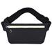 Sports Waist Bag Crossbody Bag Shoulder Bag Waterproof Fanny Pack Outdoor Running Phone Bag Anti-theft Reflective Belt Pack (Black)