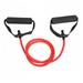 Outdoor Yoga Elastic Fitness Exercise Pull Rope Exercise Resistance Bands Workout Bands with Handle(Red)