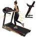 3.5HP Folding Treadmill with 330LB Capacity Electric Walking Machine with Bluetooth Home Exercise