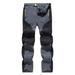 Virmaxy Sweatpants For Men Stretch Breathable Cargo Pants Outdoor Sports Mountaineering Climbing Youth Football Pants Gray-C L