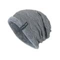 RPVATI Golf Beanie for Men Winter Knitted Fleece Lined Small Beanie Warm Cold Weather Ski Hats for Adults Gray Free Size