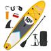 Homefan Inflatable Stand Up Paddle Board 6 Inches Thick Paddle Board 10.8 ft with Accessories & Carry Bag Adjustable Paddle Carry Bag Bottom Fin and Repair Kit