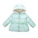 Girls Winter Coats Winter Coats Toddler Baby Boys Girls Patchwork Padded Jacket Winter Warm Outerwear Coat Green 100