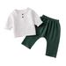 BULLPIANO 0-3T Little Boy Fall Clothes Kids Boy Clothes Little Boy Outfits Letter Print Long Sleeve Hooded Tops Pants Set