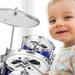 Kids drum set Drum Set for Kids Jazz Drum Kit for Toddler Drum Set with Stool Percussion Musical Instruments Drum Set Toys