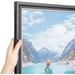 13x16 Inch Black Picture Frame This 1.25 Inch MDF Frame is Black Velvet with Silver - 1.25 - Comes with Regular Glass and Corrugated Backing (2WOMBW275-1231-13x16)