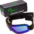 FLARE III Goggles - Advanced System Venting - Vented EVA Foam Padding (Lens Color: GT-Blue Mirrored)