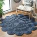 natural fiber round collection 4 round navy nf363n handmade boho charm farmhouse jute area rug
