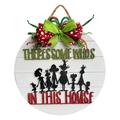 Decorative House Number Christmas House Number Decorative Festive Door Plate