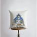 Beach House | Watercolor | Throw Pillow | Home Decor | Coastal Decor | Nautical | Ocean | Gift for Her | Accent Pillow Cover | Beach | Sea