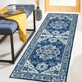 Boho Area Rug Washable Rug Vintage Rug Soft Distressed Print Carpet Persain OrientalNon-Shedding Low-Pile Throw Thin Bedroom Rugs for Living Room Dining Room