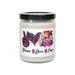 Peace love cure breast cancer awareness Scented Soy Candle 9oz 5 scents