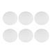 BESTONZON 6PCS 20CM Round Canvas Drawing Board Premium Art Painting Board Artist Round Shape Canvas Board Oil Paint Canvas Sketchpad (Whiteï¼‰