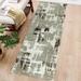 HOMERRY Beige Area Rug 2x8 Modern Runner Rug Abstract Entryway Hallway Runners Contemporary Indoor Fuzzy Carpet Soft Distressed Bedside Rug