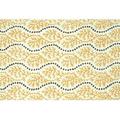 THE RUG MARKET Coral Cascades Yellow Rug - Yellow - 7.6 x 9.6 ft. Rectangle