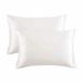 Wefuesd 2Pcs Standard Size (20X26 Inches) Satin Pillow Covers With Envelope Closure Pillow Covers Room Decor Bedding