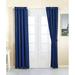 Serenta 4 Piece Grommet Darkening Thermal Insulated Blackout Window Panel Curtain Set 2 Curtains And 2 Tiebacks 54 X 84 Dark Blue