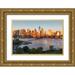 Wilson Emily M. 24x17 Gold Ornate Wood Framed with Double Matting Museum Art Print Titled - Manhattan-New York-USA Sunrise view of Manhattan and the Brooklyn Bridge