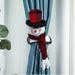 Multicolor Easy To Use Two Styles Decoration Accessories Cute Cartoon Curtain Button Old Man And Snowman Christmas 2
