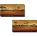 Artistic Home Gallery Serengeti I & II by Tandi Venter Premium Gallery-Wrapped Canvas Giclee Art Set - Large - 12 x 24 x 1.5 in.