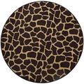 giraffe tall order area rug animal print area rug indoor area rug round rug doorway rug perfect for living room entryway 7 round