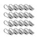 FRCOLOR 20PCS Rustproof Drapery Ring Satin Nickel Curtain Clips with Hook