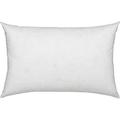 100% Cotton Cover Feather & Down Pillow Best Use For Decorative Pillows & For Firm Sleepers White Size (14X20)