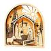 Waroomhouse Wood Decoration 3d Christmas Decoration Christmas Pendant Nativity Scene Decoration for Festive Home Decorations Exquisite Handcrafted for Home