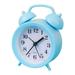 Creative Clock Cute Small Alarm Plastic Alarm Clock Cartoon Alarm Clock Student Double Ling Clock Deux Bell Bedroom Alarm Clock ï¼ˆBlueï¼‰1 Pcs