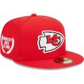 Men's New Era Red Kansas City Chiefs Camo Undervisor 59FIFTY Fitted Hat