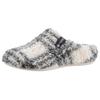 Pantoffel VERBENAS "York Gales", Damen, Gr. 40, grau (weiß, grau), Textil, kariert, klassisch, Schuhe Hausschuh Pantoffeln, in karierter Optik