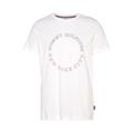 T-Shirt TOMMY HILFIGER "MONOTYPE ROUNDLE TEE" Gr. M, weiß (white) Herren Shirts T-Shirts