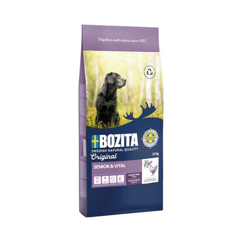 Sparpaket Bozita 2 x Großgebinde Original Senior & Vital mit Huhn - Weizenfrei (2 x 12 kg)