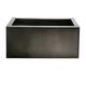 Primrose Zinc Rectangular Trough Planter Plant Pot Pewter Brown Black Small 70cm x 24cm (27.5in x 9.4in)