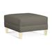 Braxton Culler Alexa 30" Wide Square Standard Ottoman Polyester in Gray | 19 H x 30 W x 30 D in | Wayfair 768-009/0820-83/BISQUE