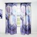 Design Art Luxury Fluid Art Abstract Semi-Sheer Thermal Rod Pocket Single Curtain Panel Polyester/Linen | 120 H x 52 W in | Wayfair CTN38736-52-120