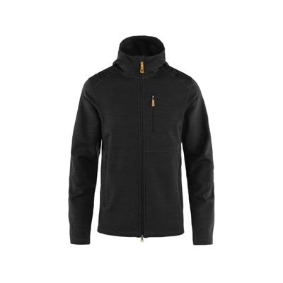 Fjallraven Keb Fleece Hoodie - Mens Black Small F8...