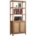 Bay Isle Home™ Smithton 70.9" H x 30.7" W Standard Bookcase Wood in Brown | 70.9 H x 30.7 W x 14 D in | Wayfair 8687E250355E43C6AAF81090E344AF0C