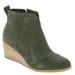 TOMS Clare - Womens 12 Green Boot Medium