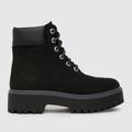Timberland premium elevated 6 inch boots in black