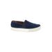 Vince. Sneakers: Slip-on Platform Casual Blue Print Shoes - Women's Size 37.5 - Almond Toe