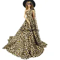 1/6 BJD Mode Leopard Prinzessin Kleid Für Barbie Puppe Kleidung Für Barbie Kleidung Outfits Kleid