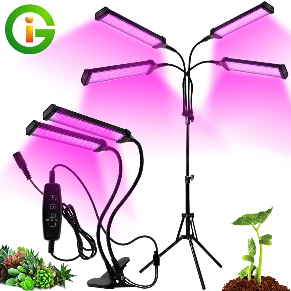 20W 40W 60W 80W LED-Pflanzenlampe mit vollem Spektrum und 3 Modi, Timerfunktion für das Wachstum von Blumen und Pflanzen im Innenbereich