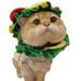 Tooyful Pet Hamburger Hat Kitten Hat Cartoon Accessory Soft Decoration Puppy Headgear Funny Hat for Small Puppy Dogs Puppy Cat Festival Christmas M